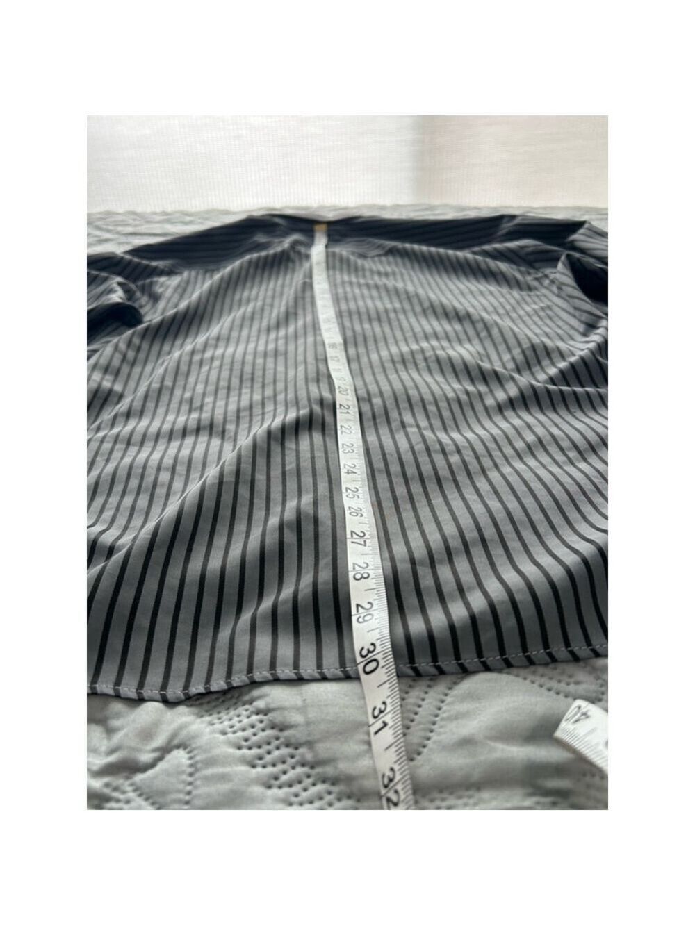 Men's Hugo Boss Striped Long Sleeve Button Down Shirt Gray, XL - Picture 8 of 8